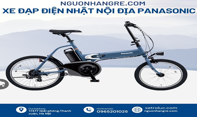 Xe đạp trợ lực Nhật gấp gọn panasonic Xe đạp trợ lực Nhật gấp gọn panasonic